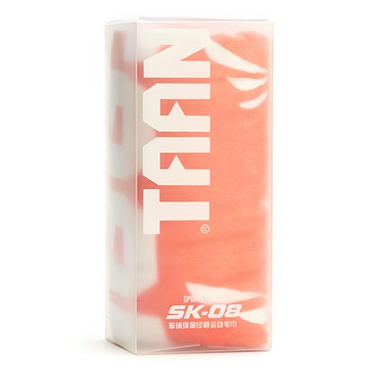 泰昂SK-08运动毛巾 橙白色(100%纯棉，车绒环保印花)