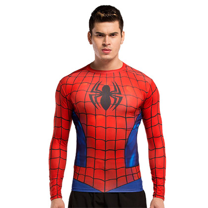 范斯蒂克运动紧身衣（AWDYCX-2015009） 红蓝蜘蛛侠 超级英雄
