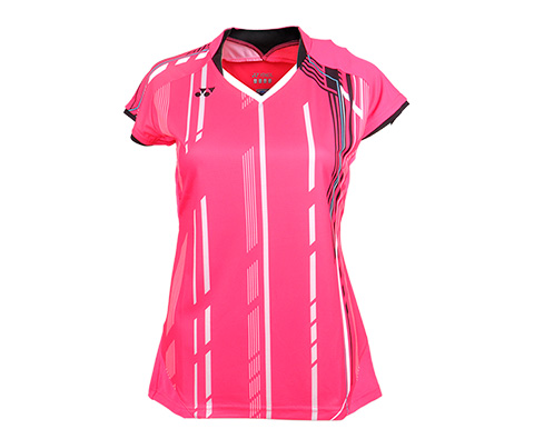 YONEX尤尼克斯CS20235-706女款粉色羽毛球服（球星赞助款，别样娇媚）