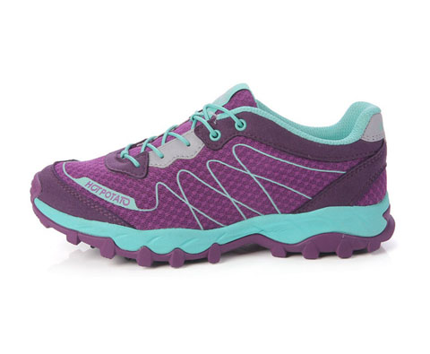 户外特工Hotpotato女款登山鞋/徒步鞋 HP9008紫色（防滑减震，超轻透气）