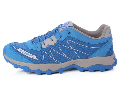 户外特工男款登山鞋/徒步鞋HP9008天蓝色（超轻透气，防滑减震）