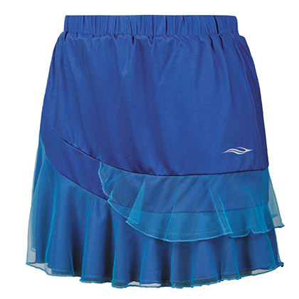 波力1ST15001女士蓝色羽毛球裤裙（蕾丝裙边，女士超爱！）