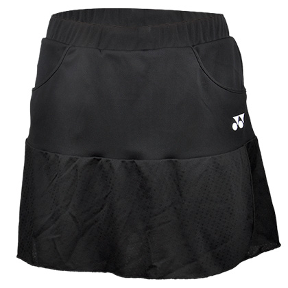 YONEX尤尼克斯CS2621-007女款羽毛球裤裙（黑色百搭，经典款式）