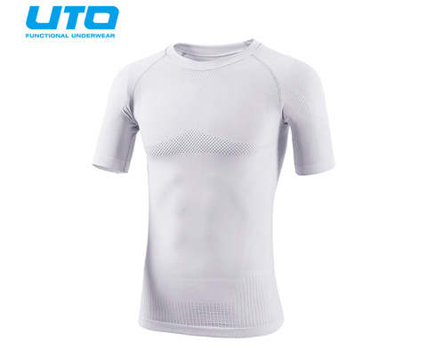 悠途UTO (954101)超能运动T恤 白色 修身塑形展现完美线条