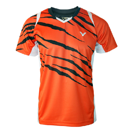 VICTOR胜利 T-5503(O)橙色男款羽毛球短袖（马来西亚队苏杯大赛服！）