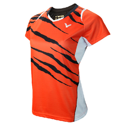VICTOR胜利T-5603(O)女款橙色羽毛球短袖（马来西亚队苏杯大赛服！）