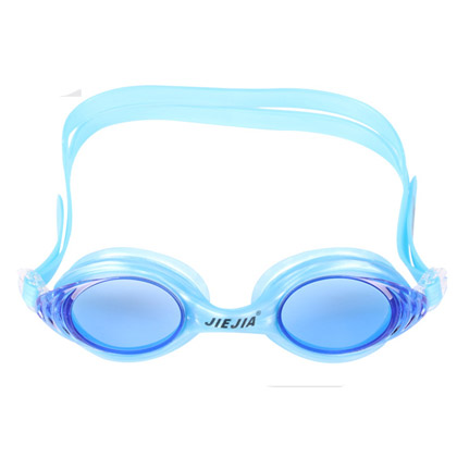 捷佳J2548多配色平光泳镜平光泳镜盒装男女通用防水防雾舒适简约高清