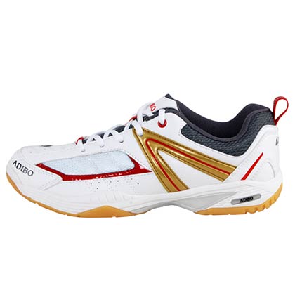 ADIBO艾迪宝S101白色羽毛球鞋（配色经典大气，防滑减震更强）