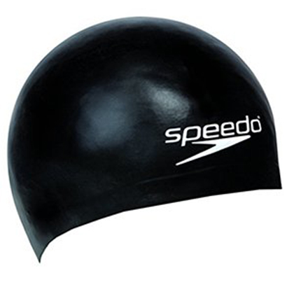Speedo速比涛51400599竞赛型成人泳帽 黑色（3D立体设计，竞赛更出色）