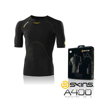 SKINS A400 极致压缩短袖上衣 (B40001004)  专业压缩紧身篮球服
