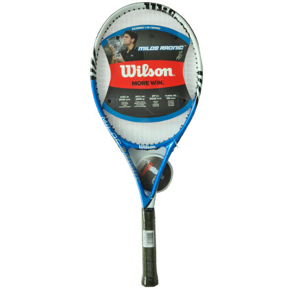 WILSON维尔胜网球拍 入门级训练拍 MILOS RAONIC TNS RKT 2 （W3168） 蓝白色
