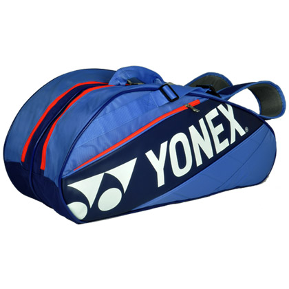 尤尼克斯YONEX羽毛球包 BAG7626EX 蓝色 六支装双肩羽毛球包 独立鞋袋