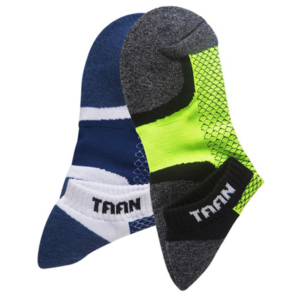 泰昂TAAN运动袜 T-349 男款 船袜，加厚毛巾底 防臭、柔软、耐磨、包裹