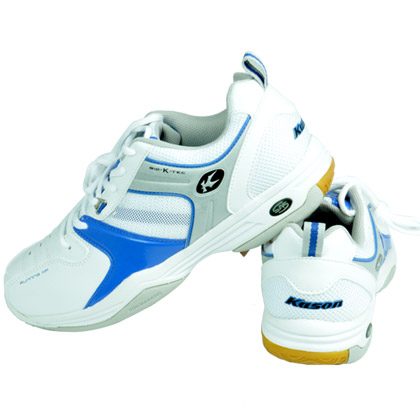 凯胜KASON男款羽毛球鞋 FYZH015-2 蓝白（风云战靴，超轻碳纤）