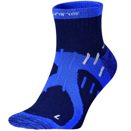 必迈多功能跑步袜三双装 蓝色（PRSA003-3 ，短筒款，舒适干爽）