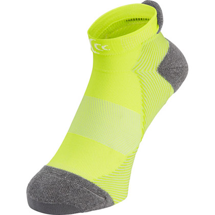 C3FIT专业跑步袜 荧光绿色（3F93356，日本原产吸湿、排汗压缩运动袜）