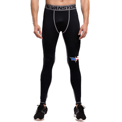 范斯蒂克紧身裤 （AWJSCK-2015014）男士全季跑步紧身长裤 蝙蝠侠