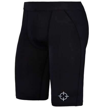 准者梯度压缩短裤 黑色（YSK-002，吸湿排汗，紧身运动短裤）