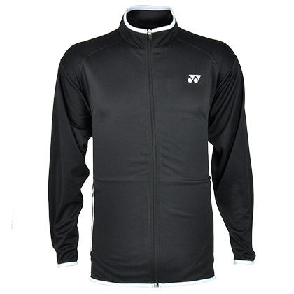 尤尼克斯Yonex羽毛球长袖外套150046-007（男款黑色，轻薄透气）