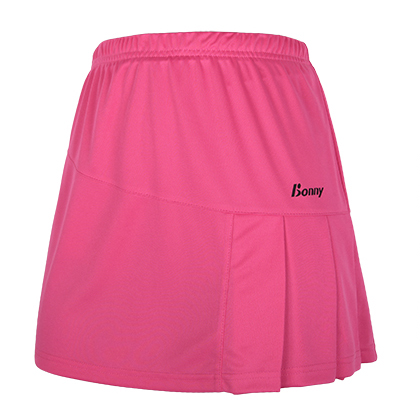 波力Bonny女士羽毛球短裙1ST16006 玫红（超弹舒适，动感活泼）