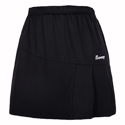 波力Bonny女士羽毛球短裙1ST16008 黑色（超弹舒适，动感活泼）