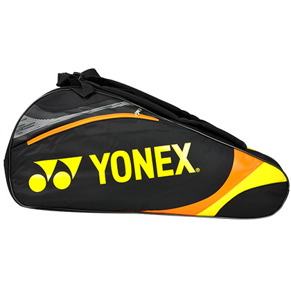 YONEX尤尼克斯BAG7326EX黑黄色六支装羽毛球包（团队战包，性价比之选！）
