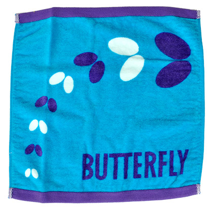 蝴蝶BUTTERFLY乒乓运动汗巾 WTT-8100-03 蓝色方汗巾
