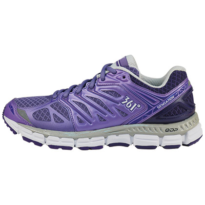 361°国际版跑步鞋Sensation女款慢跑鞋加蓝紫/矿紫（稳定支撑专业缓震）