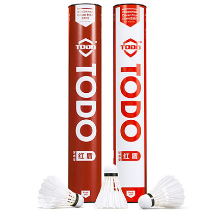 唐盾TODO羽毛球 红盾羽毛球5筒装（性能不逊比赛1号球）