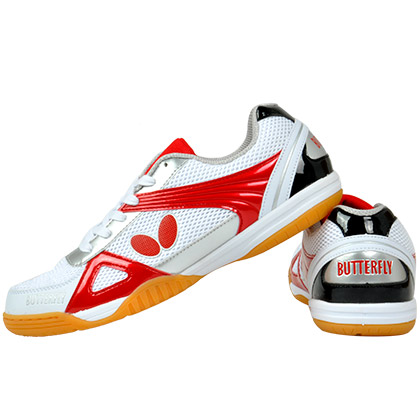 蝴蝶BUTTERFLY乒乓球鞋 UTOP-9-01 白红色新款专业乒鞋