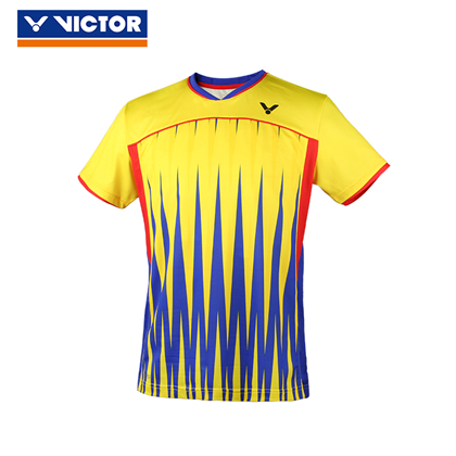 胜利VICTOR短袖T恤 T-6504E 男款 黄色 里约奥运会队服