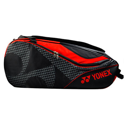 尤尼克斯YONEX羽毛球包 BAG-8726CR 双肩 6支装 黑红 独立鞋袋