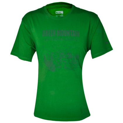 谷瑞盟T恤 M3GTY001 男士针织休闲服 森林绿 瑞士风光短袖
