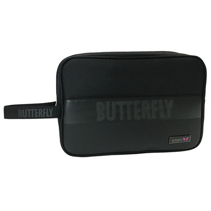 蝴蝶BUTTERFLY乒乓球包 TBC-996-02 黑色双层方拍套 皮膜面料 时尚质优