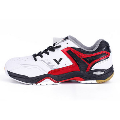 胜利VICTOR羽毛球鞋SH-A710D 白红色（耐磨、透气、减震、防滑）