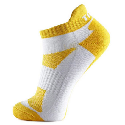 泰昂T-101女款羽毛球船袜（黄色款，透气排湿，吸汗抗菌！）