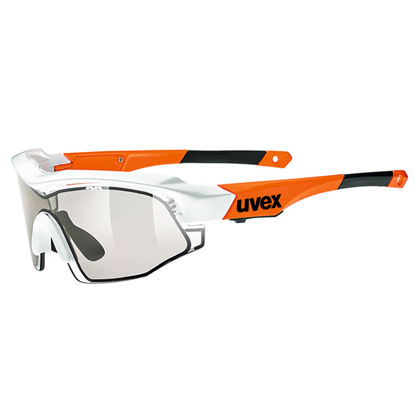 UVEX优维斯 variotronic s 电子运动眼镜  白橙色亮光（变色仅需0.1秒）