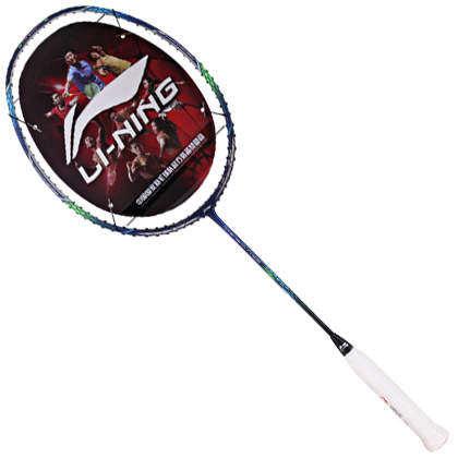 【会员享受更低价】李宁新款高级羽毛球拍 N99 谌龙签名版 蓝银色AYPM034-1（天王谌龙签名战拍）