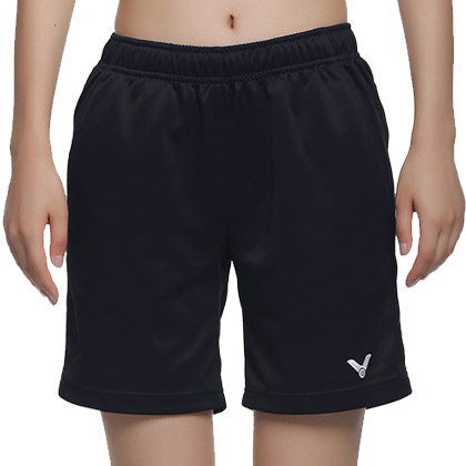 VICTOR胜利 运动短裤R-3196C 女款 羽毛球短裤（纯黑经典，百搭之王）