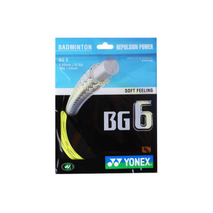 尤尼克斯YONEX 羽毛球线 BG6 （高性价比之选，声线美妙）