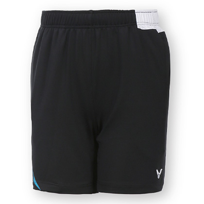 胜利VICTOR羽毛球短裤 R-6090CM 中性款 黑蓝色（韩国队比赛款）