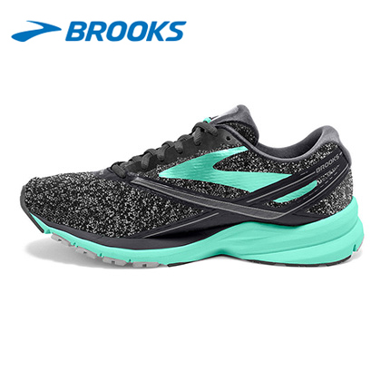 Brooks布鲁克斯 LAUNCH 4 缓震跑鞋 女 120234 深灰/浅蓝（DNA-你的专属缓震跑鞋）