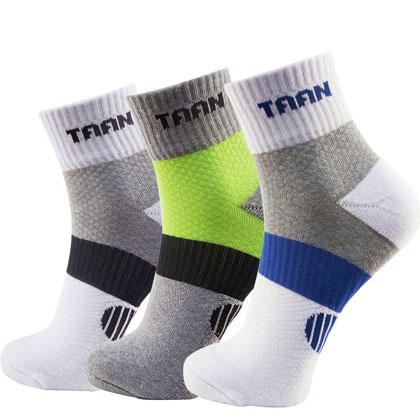 泰昂TAAN运动袜 T-348 男款中帮羽毛球袜乒乓球袜跑步袜T348 加厚毛巾底舒适