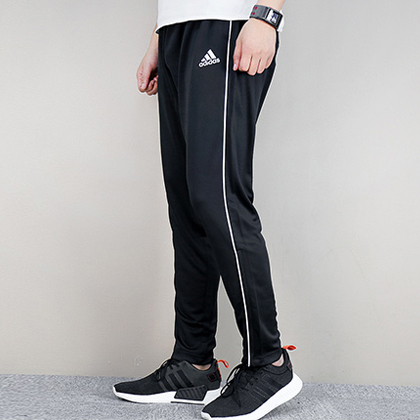 Adidas 阿迪达斯 男款运动长裤 2018春季针织长裤 CE9036 黑色（舒适透气，清爽速干）