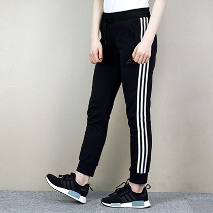 Adidas 阿迪达斯 女款运动长裤 2018春季跑步长裤 CX5172 黑色（舒适透气，清爽速干）