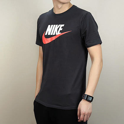 NIKE耐克 男款圆领短袖T恤 696708-060 黑色（经典简约，吸汗排湿，透气速干）