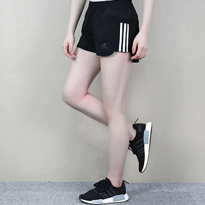 Adidas 阿迪达斯 女款运动短裤 跑步短裤 CV3346 黑色（柔软舒适，速干透气）