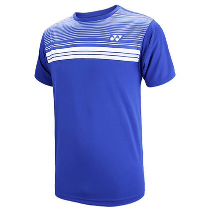 尤尼克斯YONEX T恤衫 16347-066 男款 蓝色 (2018全英公开赛明星同款T恤衫)