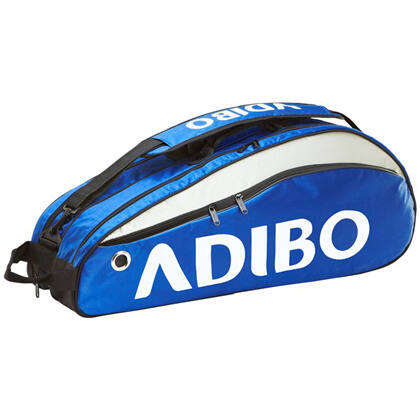 艾迪宝六支装羽毛球包爆款 ADIBO B611-06 羽毛球包 蓝色 单肩经典羽包
