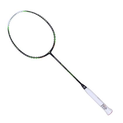 李宁 羽毛球拍 能量75I （能量聚合75I，原N7二代 Light 黑绿）超轻全碳，细柄容易操控，灵活攻守兼备 印尼世界冠军纳西尔利器